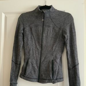 Soft grey Lululemon zip up jacket